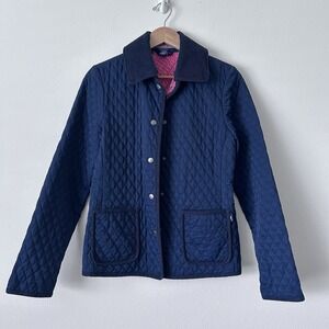 Vineyard Vines By Shep And Ian Quilted Button Down Coat Womens XS Coastal Chic